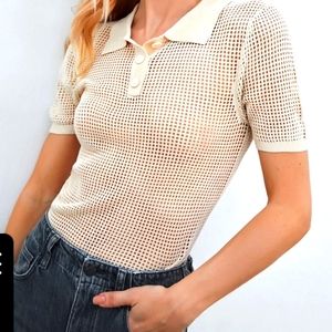 🧶American Apparel Crochet Top